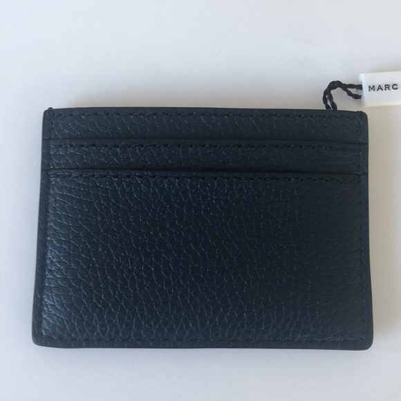 NWT Marc Jacobs Blue Leather Credit Card Holder/Slim Wallet - Picture 3 of 5